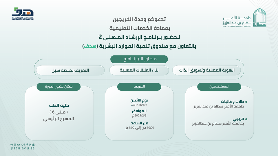 برنامج الإرشاد المهني(2)