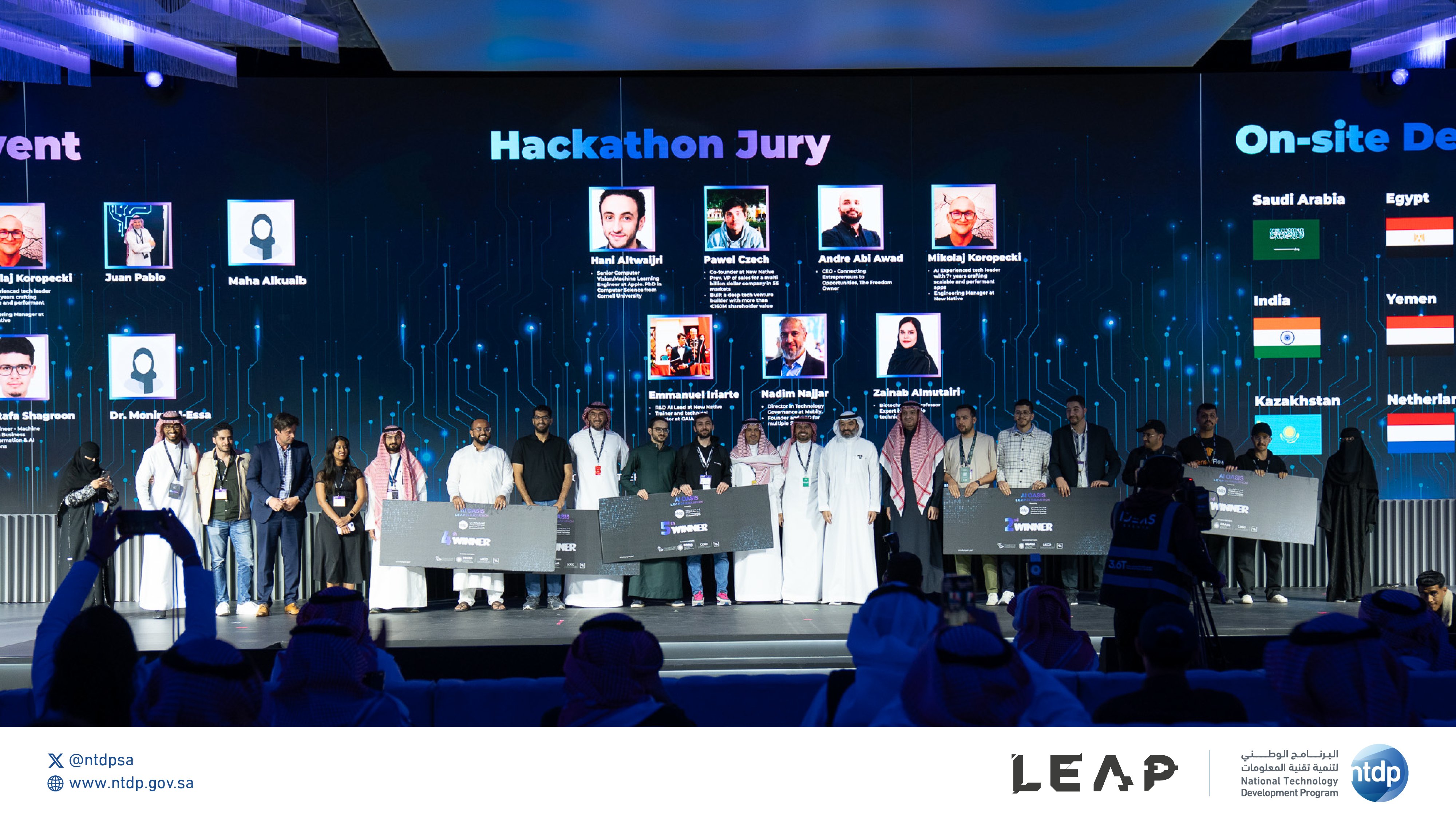 Dean of Educational Services on the Judging Panel of AI Oasis Hackathon during Leap24